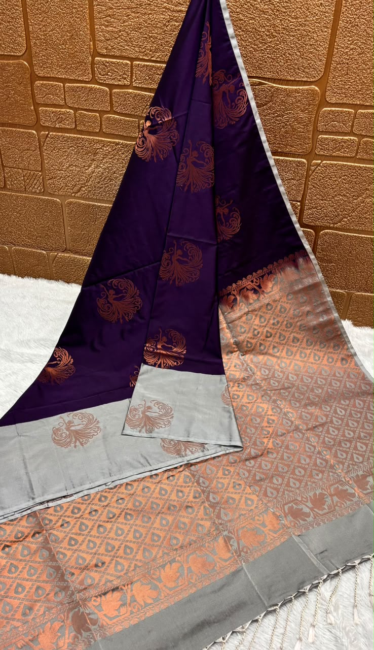 Kanchipuram Elite Silk Grand Motif Weaved Border Saree